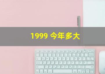 1999 今年多大